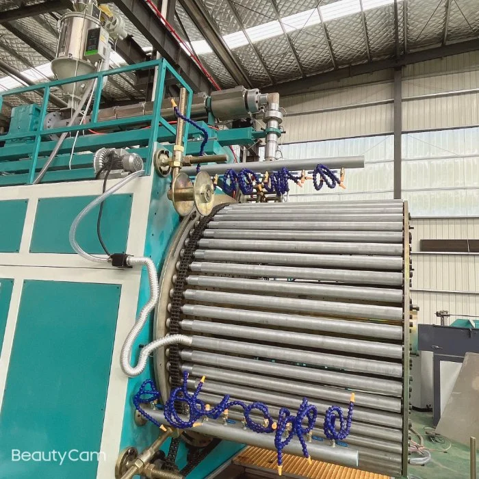 Plastic HDPE Structural Hollow Double Wall Spiral Winding Sewer Corrugated Pipe Extrusion Manufacturing Production Machine