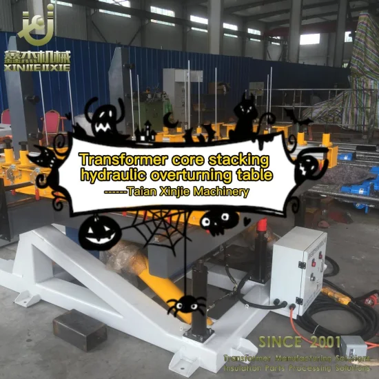Tavolo di montaggio inclinabile per trasformatore di distribuzione automatica da 30 tonnellate