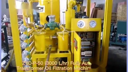 Sistema automatico di trattamento dell'olio isolante sotto vuoto da 4000 Lph